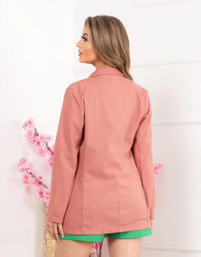 Blazer Feminino Alfaiataria de Linho Veronica FULL