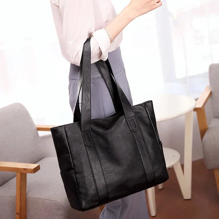 Bolsa de Couro Feminina Executiva Luxo