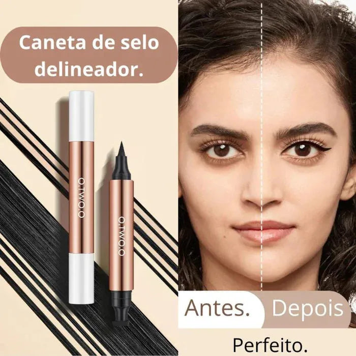 Delineador Cat Eyes - Caneta Dupla Pro