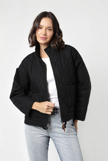 Jaqueta Bomber Acolchoada Preto LM