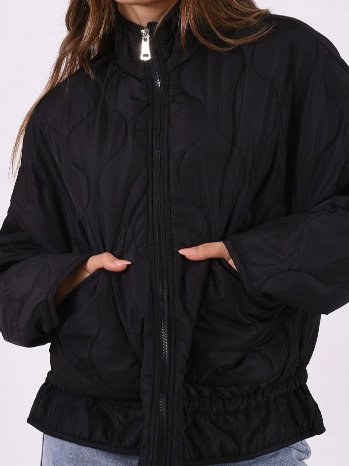 Jaqueta Bomber Acolchoada Preto LM