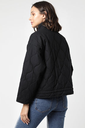 Jaqueta Bomber Acolchoada Preto LM