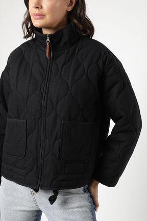 Jaqueta Bomber Acolchoada Preto LM