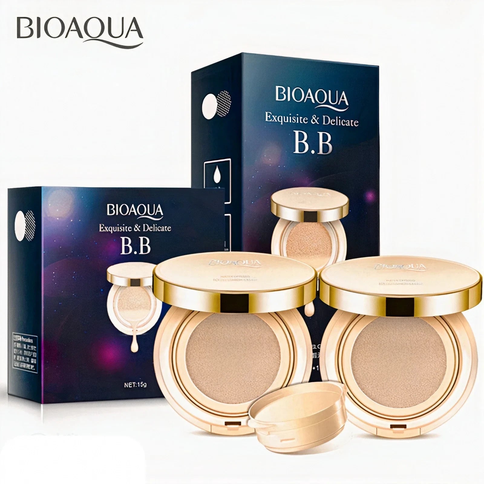 Pó Compacto BioAqua Cream Anti Manchas e Rejuvenescedora [Compre 1 LEVE 2]