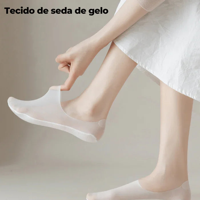 Meia Feminina Invisível FeetConf Antiodor e Confortável (Pague 5 Leve 10)